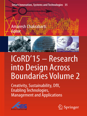 cover image of ICoRD'15 – Research into Design Across Boundaries Volume 2